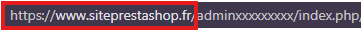 URL de votre boutique